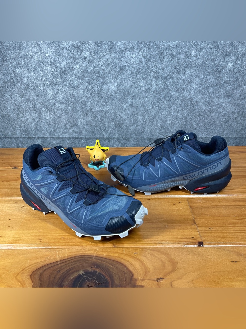 Salomon Speedcross 5 WOMENS 8 Blue Trail Running Hiking Shoes Quicklace 408012